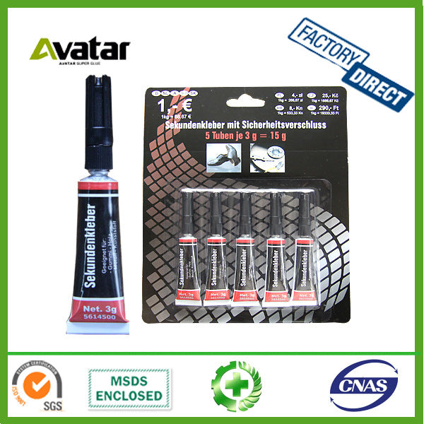3g Super Glue, Instant Glue, 502 Glue, SUPER GLUE (can also be processed and produced)