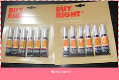 Aluminum tube 6 card 502 adhesive, instant glue, super glue, instant adhesive