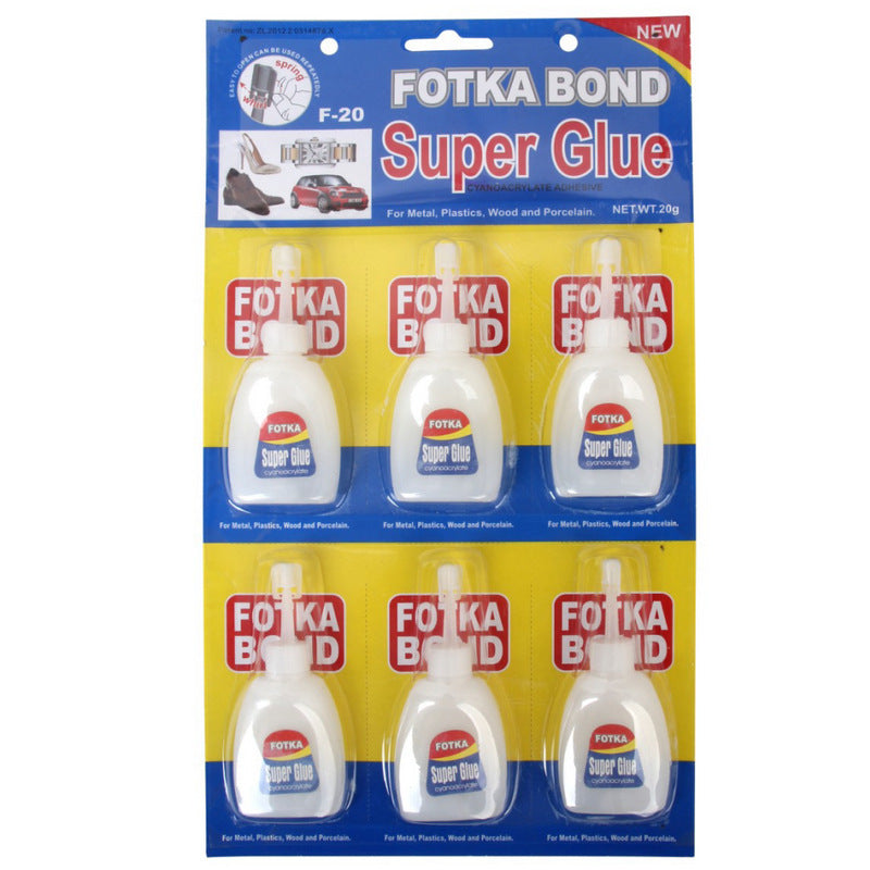 F-20 strong instant glue wholesale non-whitening fast-drying adhesive low odor shoe repair adhesive 20g